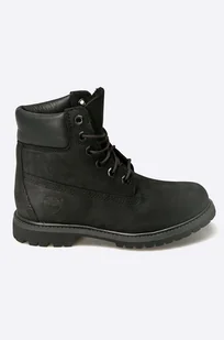 Timberland botki 6" Premium Boot damskie kolor czarny na płaskim obcasie TB08658A0011 - Botki damskie - miniaturka - grafika 1