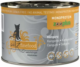 catz finefood monoproteinowa zooplus 6 x 200 g - Kangur - Mokra karma dla kotów - miniaturka - grafika 1