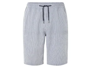 LIVERGY® Szorty męskie z bawełną seersucker (Paski/granatowy/biały, S (44/46)) - Spodenki męskie LIVERGY® Szorty męskie z bawełną seersucker (Paski/granatowy/biały, S (44/46)) - Spodenki męskie - miniaturka - grafika 1