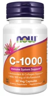 Witaminy i minerały - Now Foods, Witamina C 1000 mg z Bioflawonoidami cytrusowymi, Suplement diety, 30 kaps. - miniaturka - grafika 1