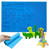 Filamenty i akcesoria do drukarek 3D - MATA SILIKONOWA SZABLON FORMA WZORY DŁUGOPIS 3D XXL 40 x 26,5 cm - miniaturka - grafika 1