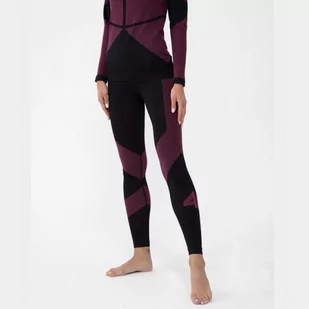 Legginsy termoaktywne 4F W 4FAW23USEAF114 (kolor Czarny. Różowy, rozmiar M/L) - Legginsy - miniaturka - grafika 1