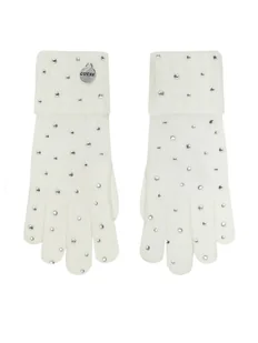 Guess Rękawiczki Damskie AW5215 POL02 Biały - Rękawiczki - miniaturka - grafika 1