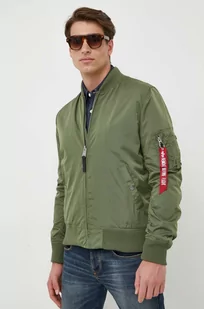 Alpha Industries kurtka bomber męski kolor zielony przejściowa - Kurtki męskie - miniaturka - grafika 1