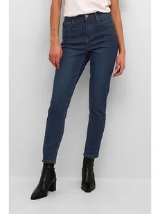 Kaffe Dżinsy "Sinem" - Slim fit - w kolorze granatowym - Spodenki damskie - miniaturka - grafika 1