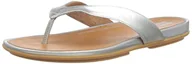 Sandały damskie - Fitflop Gracie, Niskie sandały damskie, Srebrny, 36 EU wąskie - miniaturka - grafika 1
