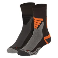 Skarpetki i podkolanówki sportowe - Skarpety turystyczne unisex - Multi zielone - 2 pary - miniaturka - grafika 1