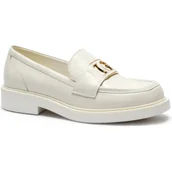 Półbuty damskie - Guess Skórzane loafersy SHUTTLE - miniaturka - grafika 1