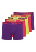 Majtki damskie - Bokserki (dłuższa nogawka) Offset Henderson 5-pak zielony limonkowy, fioletowy, czerwony koralowy L - Esotiq&Henderson - miniaturka - grafika 1
