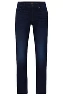 Spodenki męskie - BOSS Męskie spodnie jeansowe Delaware BC-C, Dark Blue402., 36W / 32L - miniaturka - grafika 1