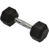 Hantle i ciężarki - EB FIT Stałe Hantle Treningowe 2x4kg Gumowane EB FIT HEX 3434 - miniaturka - grafika 1