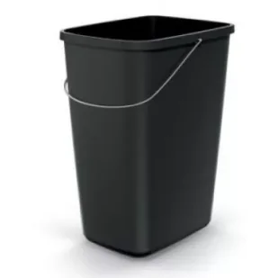 Prosperplast Keden kosz na śmieci compacta q basic - czarny recykling* 12 l - Kosze na śmieci - miniaturka - grafika 1