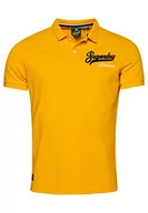 Koszulki męskie - Superdry koszulka polo haftowana bluza męska, Utah Gold, XXL - miniaturka - grafika 1