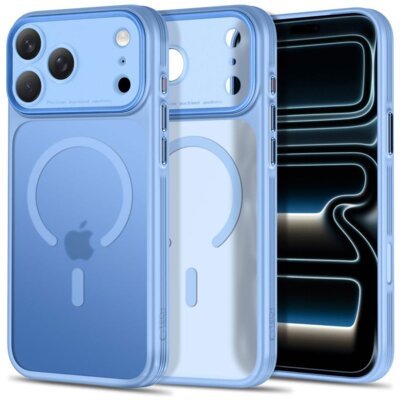 Etui TECH-PROTECT MagPrime MagSafe CC do Apple iPhone 17 Pro Max/18 Pro Max Niebieski matowy