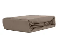 Prześcieradła - PRZEŚCIERADŁO Z GUMKĄ JERSEY VIP BOK 30CM BAWEŁNIANE CAPPUCINO 100x220 - miniaturka - grafika 1