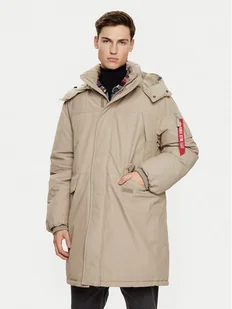 Alpha Industries Parka 148124 Brązowy Regular Fit - Kurtki męskie - miniaturka - grafika 1