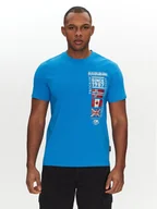 Koszulki męskie - Napapijri T-Shirt S-Turin NP0A4HQG Niebieski Regular Fit - miniaturka - grafika 1
