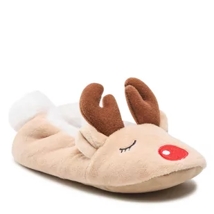 Kapcie ACTION BOY - AGK22713 Light Brown - Baleriny - miniaturka - grafika 1
