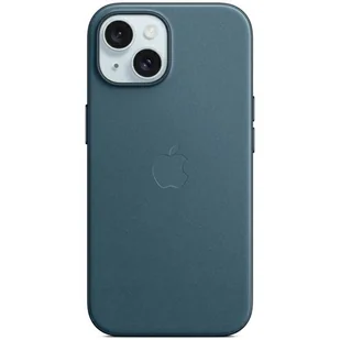 Apple Etui z tkaniny FineWoven z MagSafe do iPhone 15 Plus Głębia oceanu (Pacific Blue) MT4D3ZM/A - Etui i futerały do telefonów - miniaturka - grafika 2