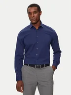 Koszule męskie - Calvin Klein Koszula K10K108229 Granatowy Slim Fit - miniaturka - grafika 1