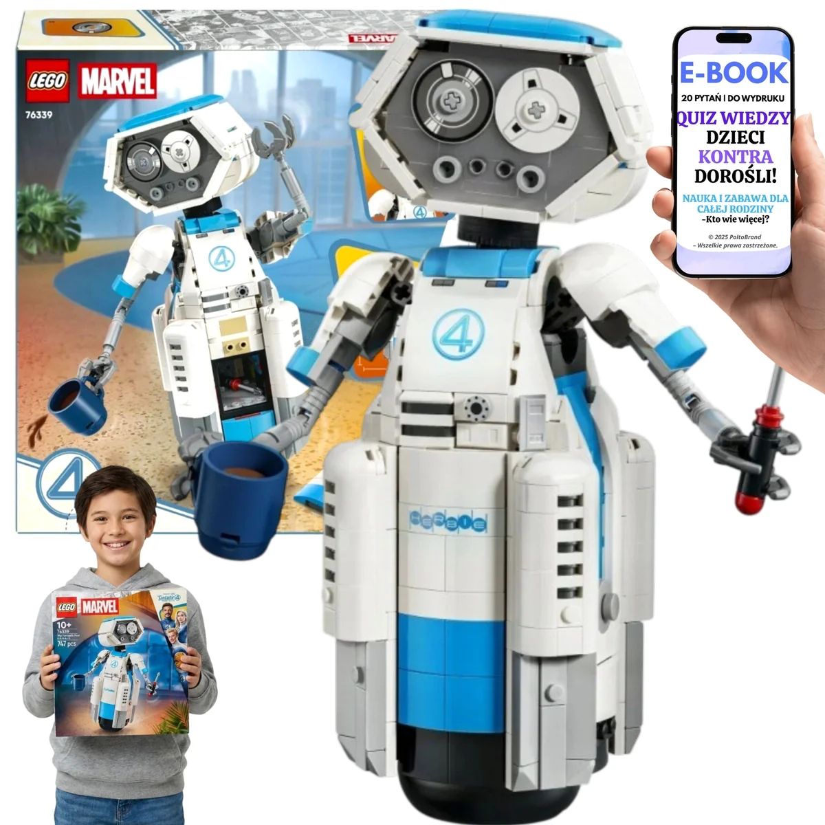 LEGO Marvel Fantastyczna Czwórka Figurka Klocki 747el 10+ 76339