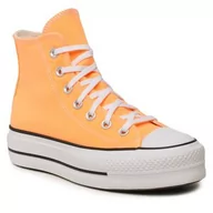 Trampki damskie - Trampki Converse - Ctas Lift Hi A03052C Peach Beam/Black/White - miniaturka - grafika 1