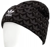 Czapki damskie - CZAPKA ZIMOWA ADIDAS MONO BEANIE OCIEPLANA CZARNA UNISEX ZIMA IY4043 - miniaturka - grafika 1