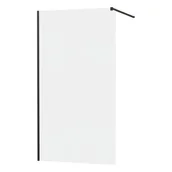 Ścianki i drzwi prysznicowe - Mexen Kioto ścianka prysznicowa 70 x 200 cm, szron 8 mm, czarny - 800-070-101-70-30 - miniaturka - grafika 1
