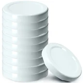 Pojemniki kuchenne - Metalowe wieczka do słoików i butelek Falla 10 szt. 43mm białe - miniaturka - grafika 1