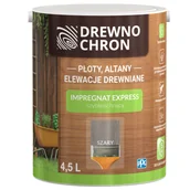 Farby i impregnaty do drewna - Drewnochron Impregnat EXPRESS szybkoschnący szary 4,5 l - miniaturka - grafika 1