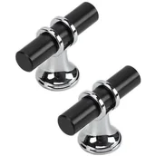 Zawiasy, okucia i inne akcesoria - 10 sztuk nowoczesnych uchwytów meblowych ze stopu cynku, uchwytów do szuflad ze śrubami, pojedynczy otwór - miniaturka - grafika 1