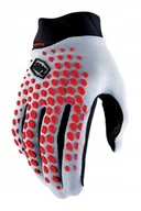 Rękawiczki rowerowe - Rękawiczki 100% Geomatic Glove Grey/Racer Red Xl - miniaturka - grafika 1