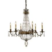 Lampy sufitowe - Elstead Lighting Bellini 6Lt Chandelier FE/BELLINI6 Elstead lampa wisząca stylowa świecznikowa FE/BELLINI6) - miniaturka - grafika 1