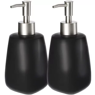 Dozownik na mydło w płynie Palmi 400 ml, czarny, 2 szt. - Akcesoria łazienkowe Dozownik na mydło w płynie Palmi 400 ml, czarny, 2 szt. - Akcesoria łazienkowe - miniaturka - grafika 1