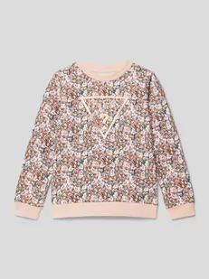 Bluza z bawełny ze wzorem na całej powierzchni - Bluzy dla dziewczynek - miniaturka - grafika 1