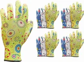 Rękawice robocze - Reis Rękawice ogrodowe / Kolorowe / RGARDEN-NI - 12 Par 6 - XS - miniaturka - grafika 1