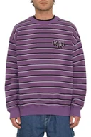 Bluzy męskie - Bluza męska Volcom Reyah w paski bez kaptura-M - miniaturka - grafika 1
