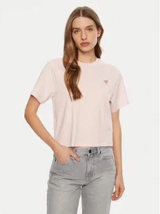 Guess Jeans T-Shirt W4YI05 K8HM0 Różowy Regular Fit - Koszulki i topy damskie - miniaturka - grafika 1