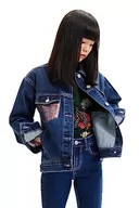 Kurtki i płaszcze dla dziewczynek - Desigual Dziewczęca kurtka dżinsowa Chaq_Agnes Girl, niebieski, 10 Lata - miniaturka - grafika 1