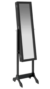 Czarne wysokie lustro ze schowkiem - Wioma - Lustra Czarne wysokie lustro ze schowkiem - Wioma - Lustra - miniaturka - grafika 1