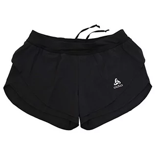 Spodnie damskie - ODLO damskie Split Shorts omnius napęd kąpielowe, czarny, l 321901 - grafika 1