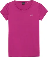 Bluzki damskie - Koszulka damska 4F F0906 różowa 4FAW23TTSHF0906 53S-2XL - miniaturka - grafika 1