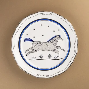 Talerz na ścianę - koń w galopie - Dekoracje domu - miniaturka - grafika 1