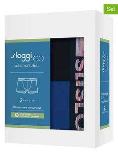 Sloggi Bokserki (2 pary) w kolorze granatowo-niebieskim - Majtki męskie - miniaturka - grafika 1