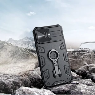Nillkin CamShield Armor Pro Magnetic Case etui iPhone 14 Pro magnetyczny pokrowiec MagSafe z osłoną na aparat niebieskie - Etui i futerały do telefonów - miniaturka - grafika 7