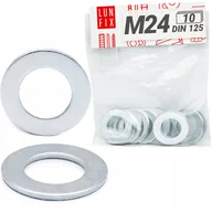 Śruby i nakrętki - Podkładka okrągła płaska M24 zwykła ocynkowana standardowa DIN 125 10szt. - miniaturka - grafika 1