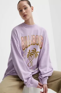Bluzy damskie - Billabong bluza damska kolor fioletowy wzorzysta - grafika 1