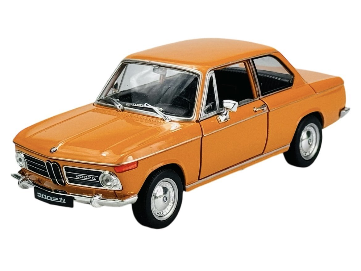 WELLY BMW 2002ti POMARAŃCZOWY 1:24 SAMOCHÓD NOWY METALOWY MODEL 24053