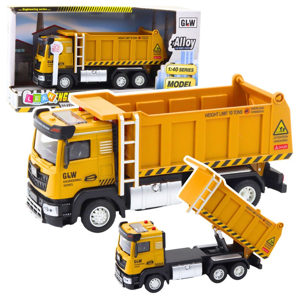 ZABAWKOWY SAMOCHÓD BUDOWLANY CIĘŻARÓWKA