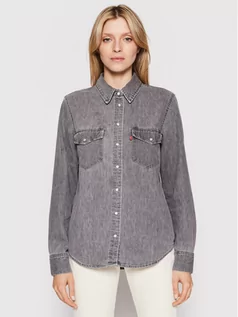 Koszule damskie - Levi's Koszula jeansowa Essential Western 16786-0013 Szary Regular Fit 5401043316236 L, M, S, XL, XS, XXS - grafika 1